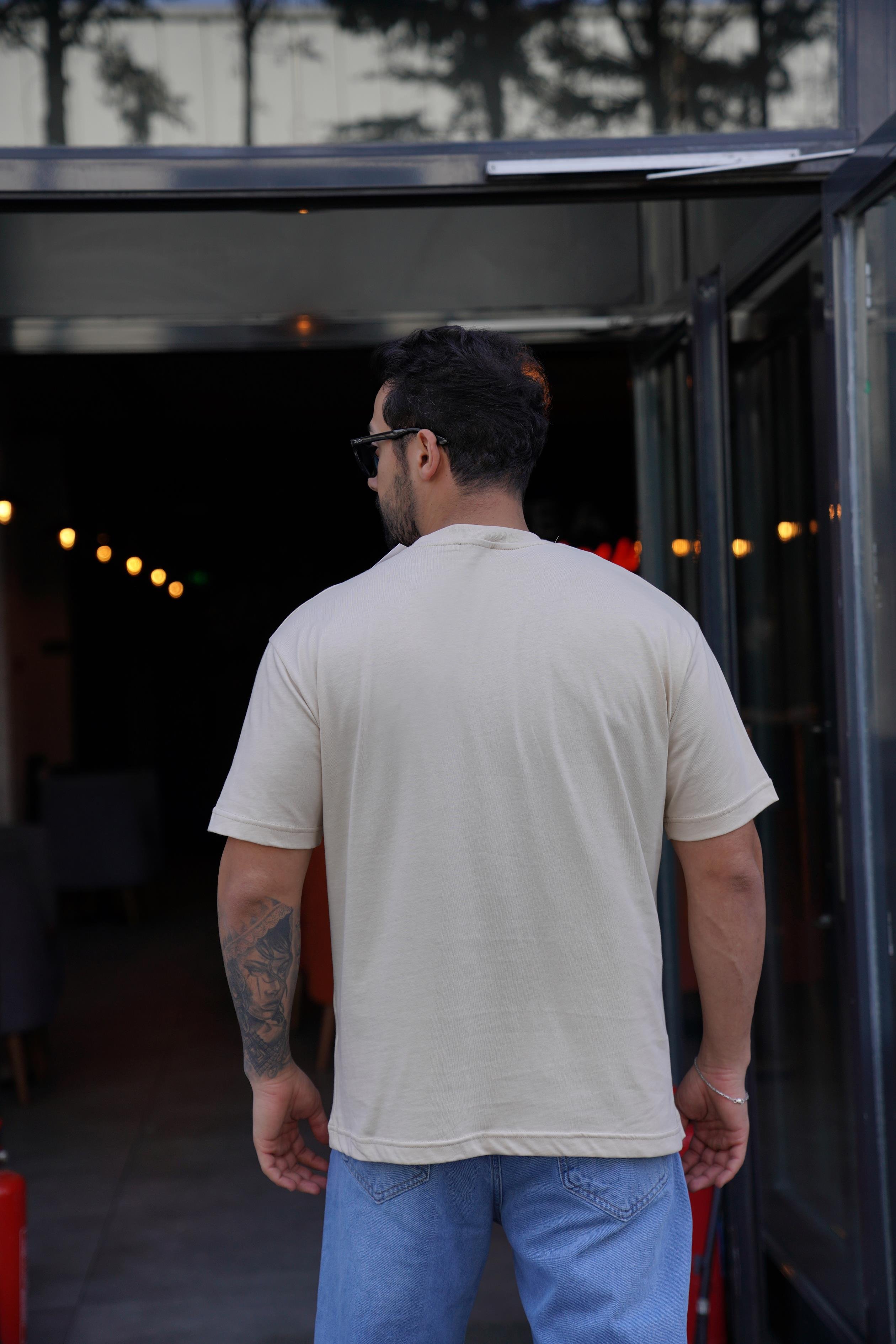 T-SHİRTTaş Compak Düz Oversize T-Shirt SNZ