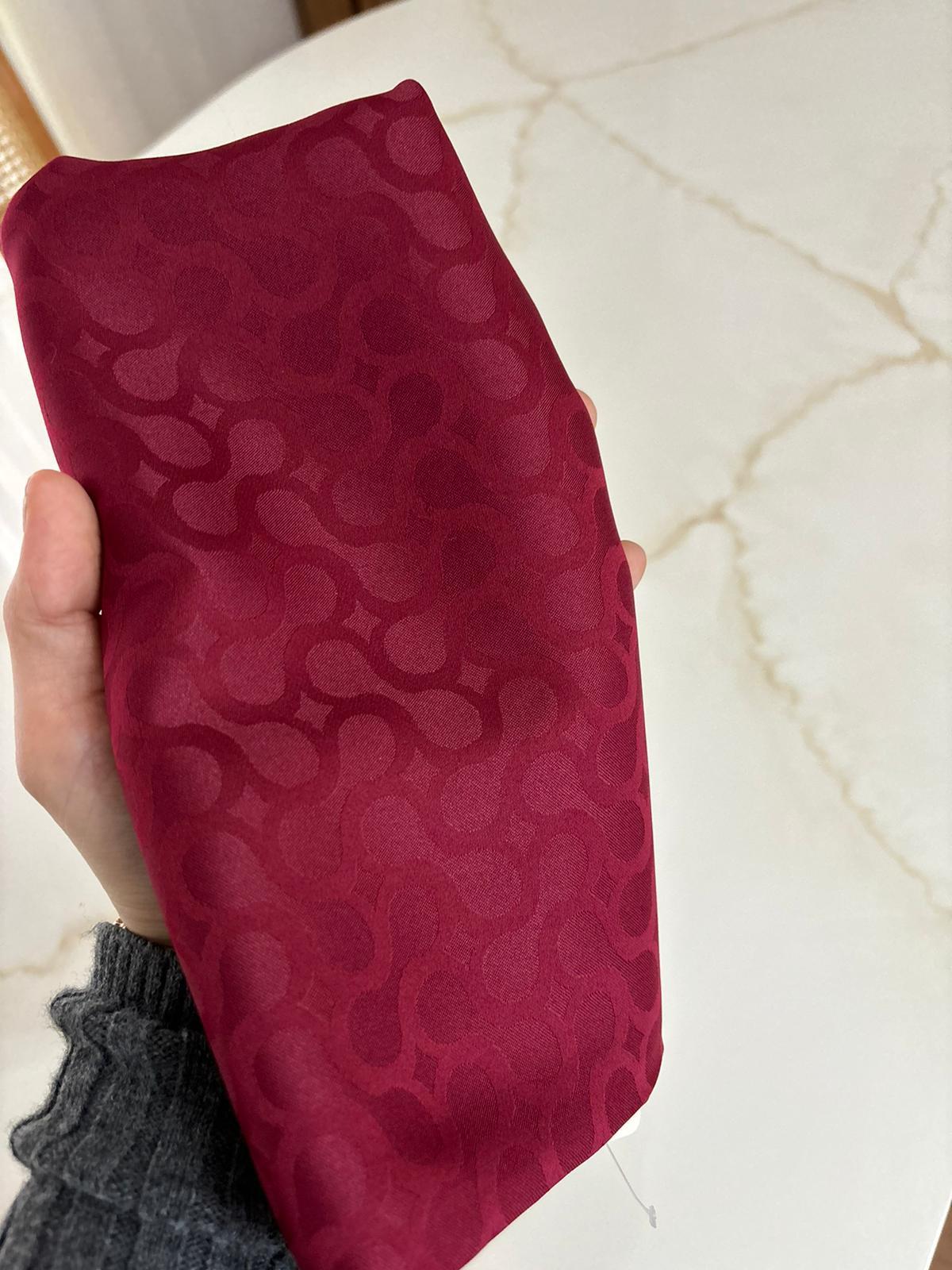 Bloom Desen Jakar Şal Bordo