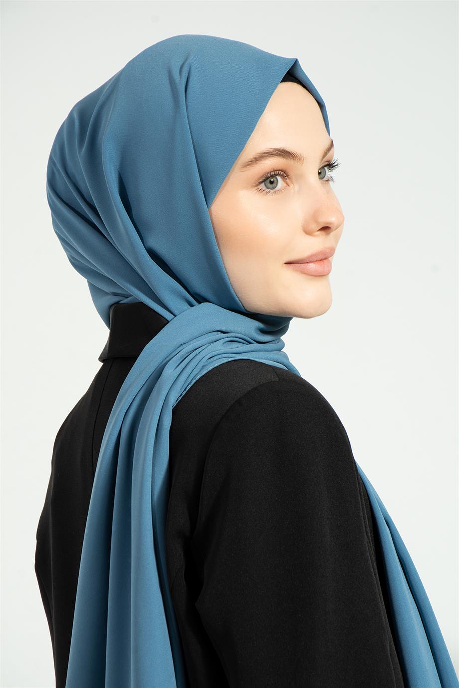 Medine İpeği Şal Bebe Mavisi