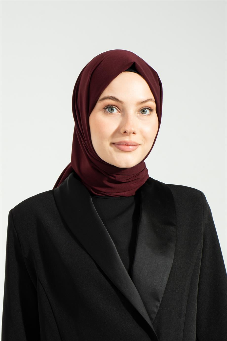 Medine İpeği Şal Bordo