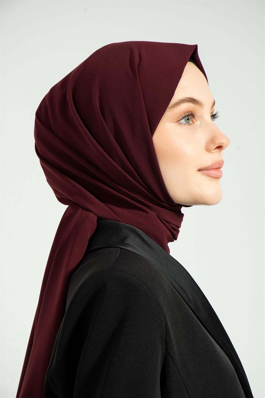 Medine İpeği Şal Bordo