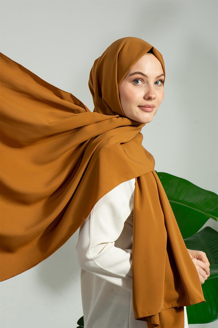Medine İpeği Şal Hardal