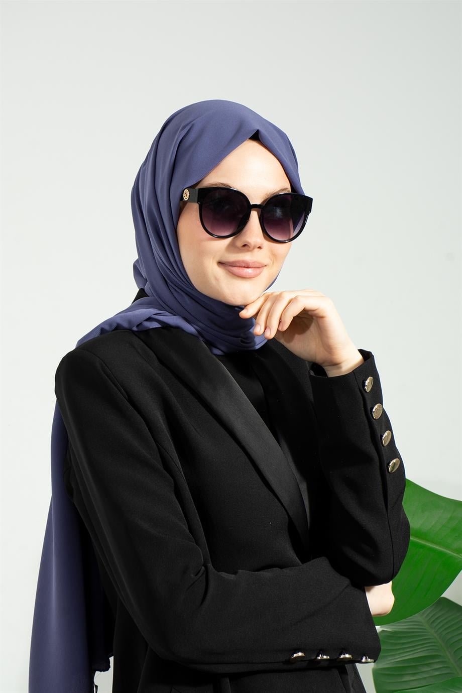Medine İpeği Şal Lila