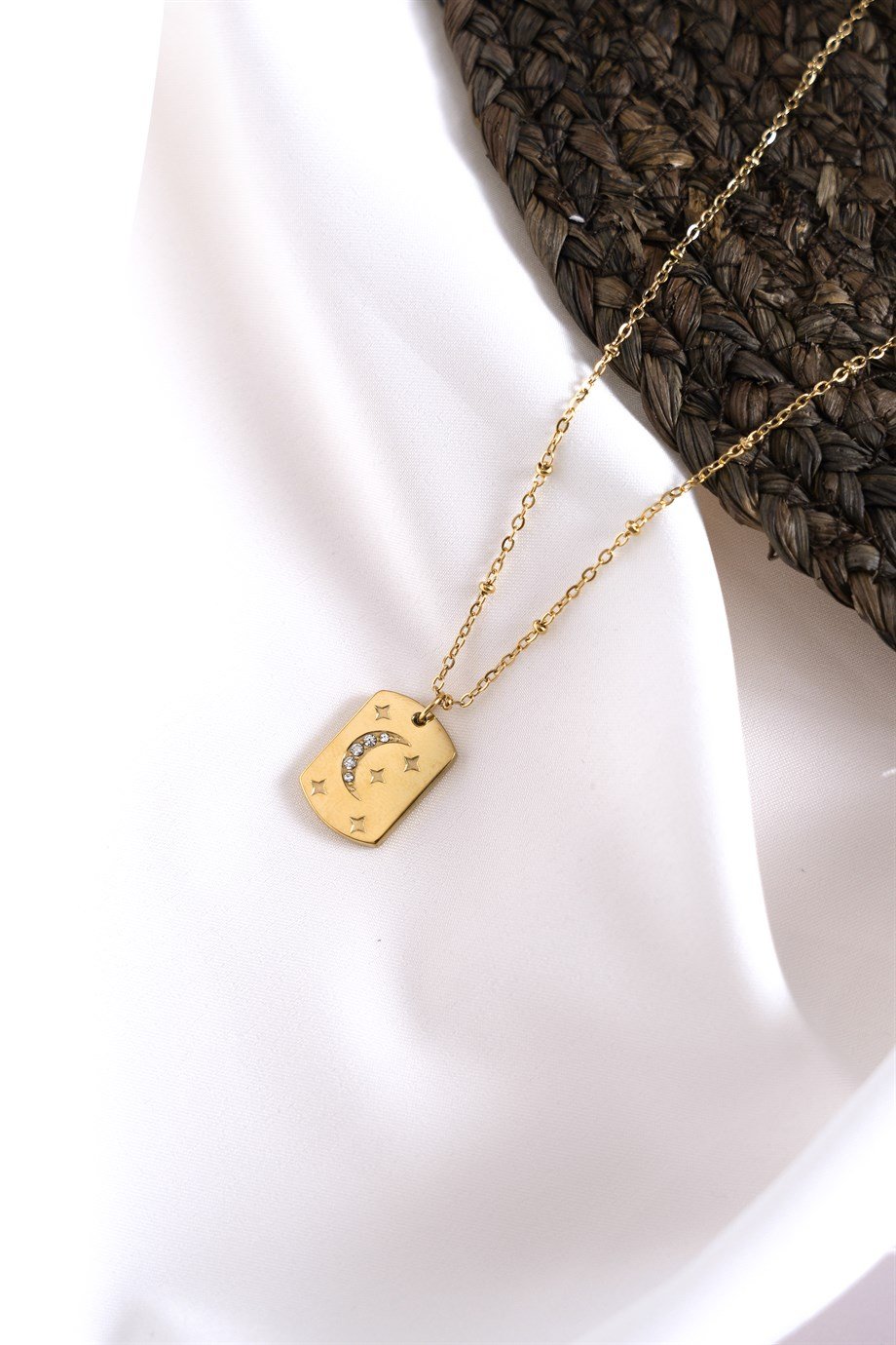 Altın Sarısı Renkli Fancy Kolye