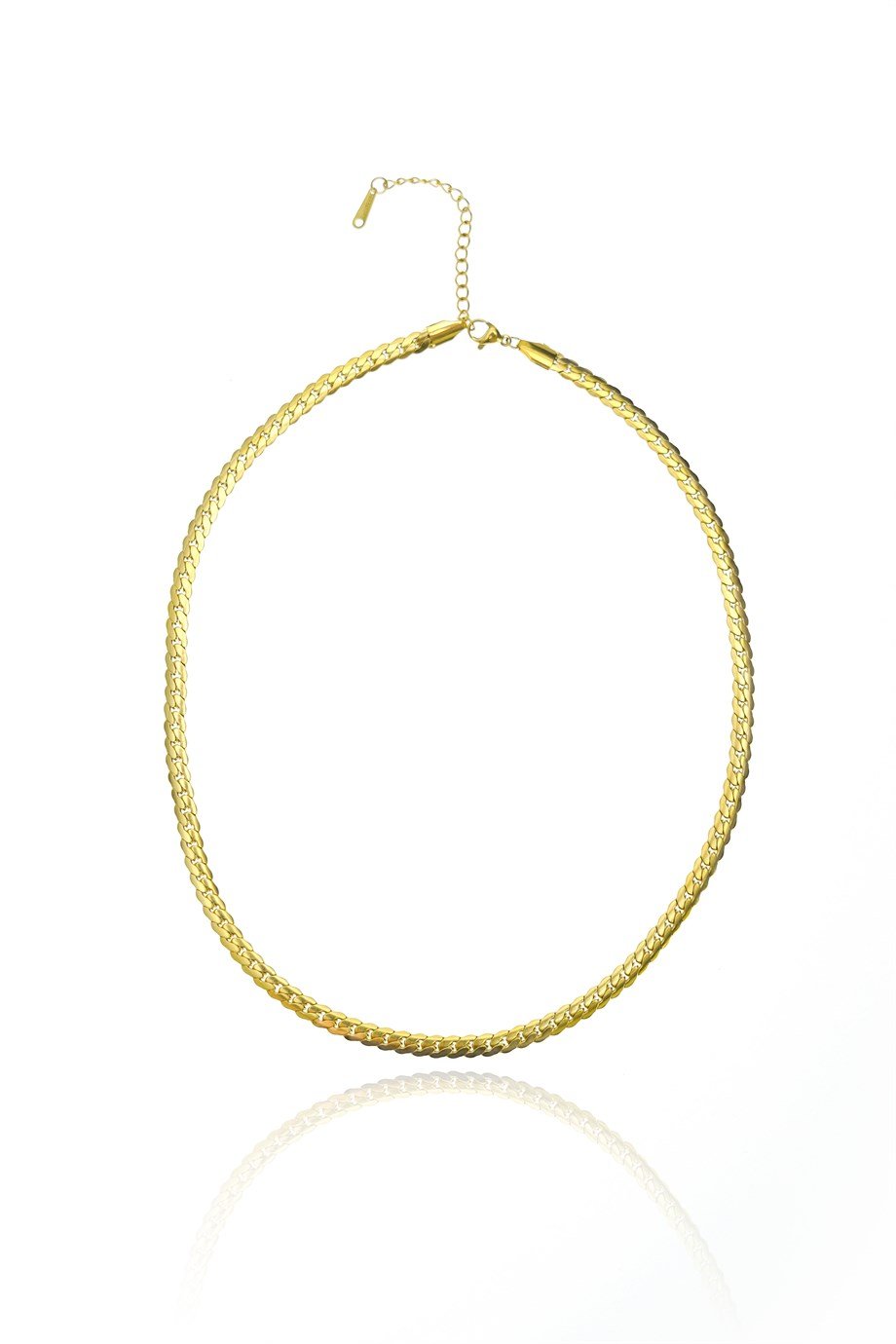 Altın Sarısı Renkli Herringbone Kolye