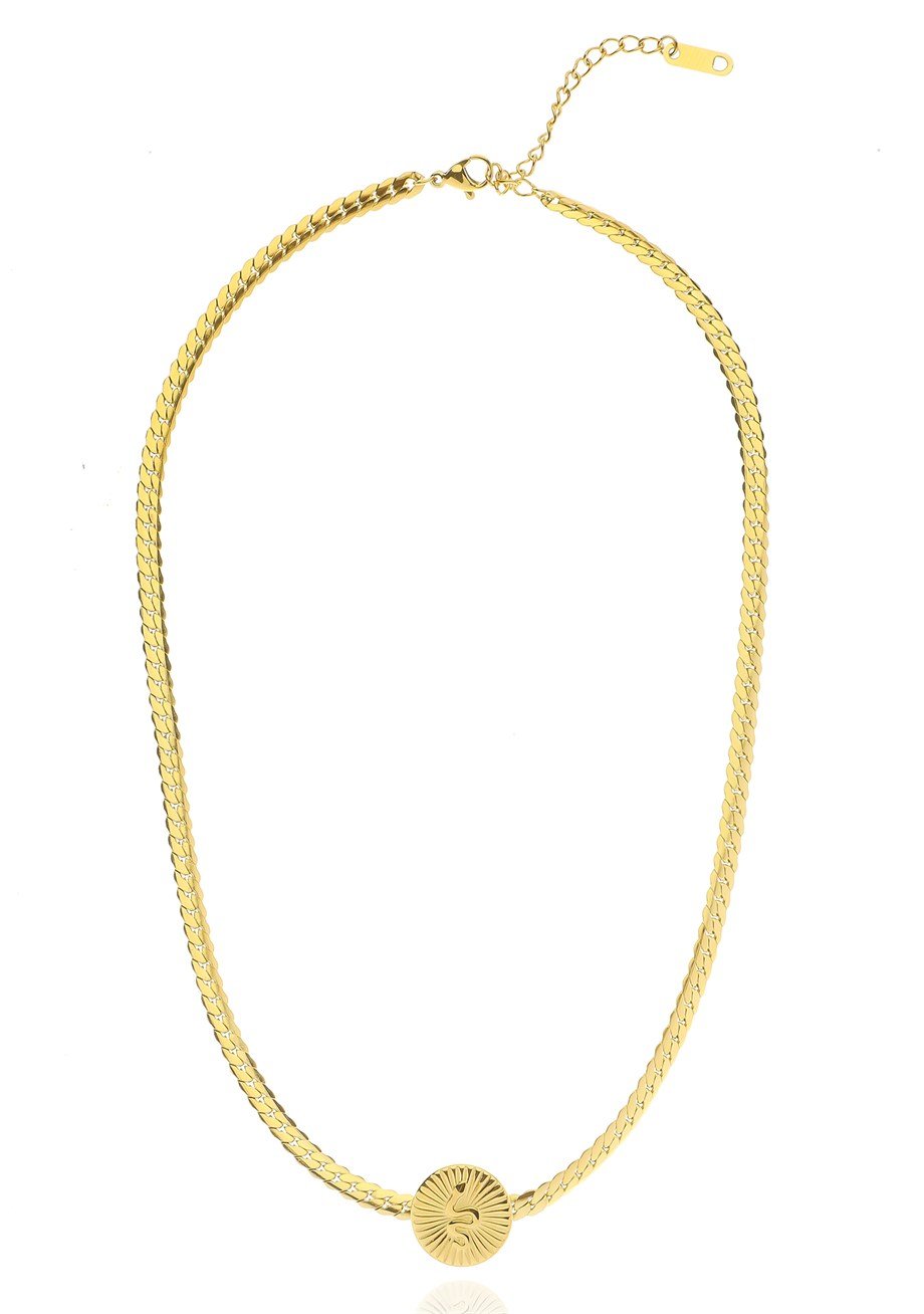 Altın Sarısı Renkli Locket Kolye 