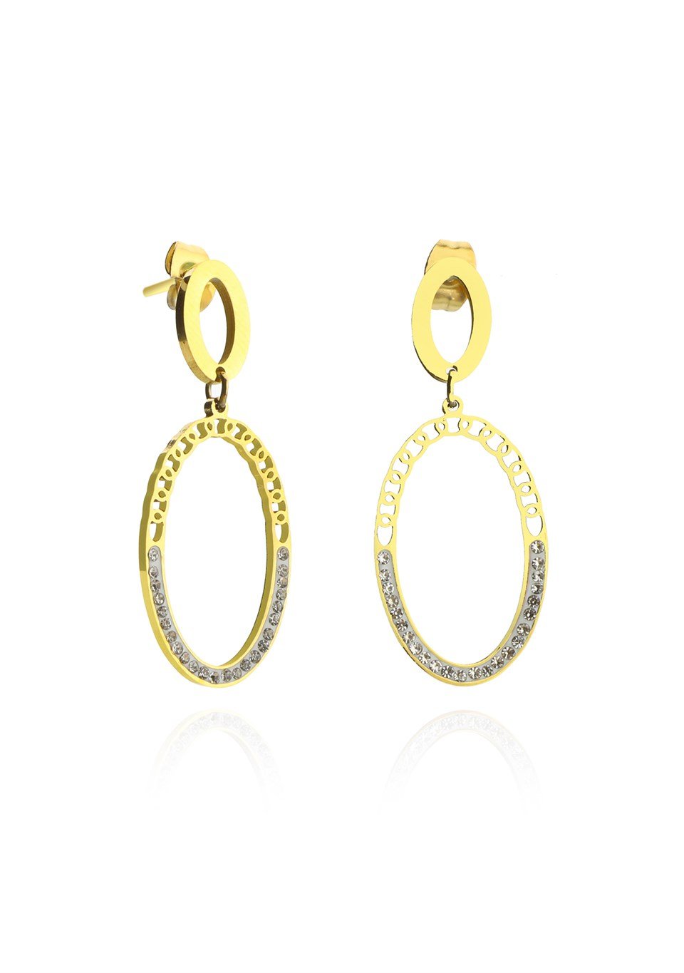 Altın Sarısı Renkli Zack Küpe 