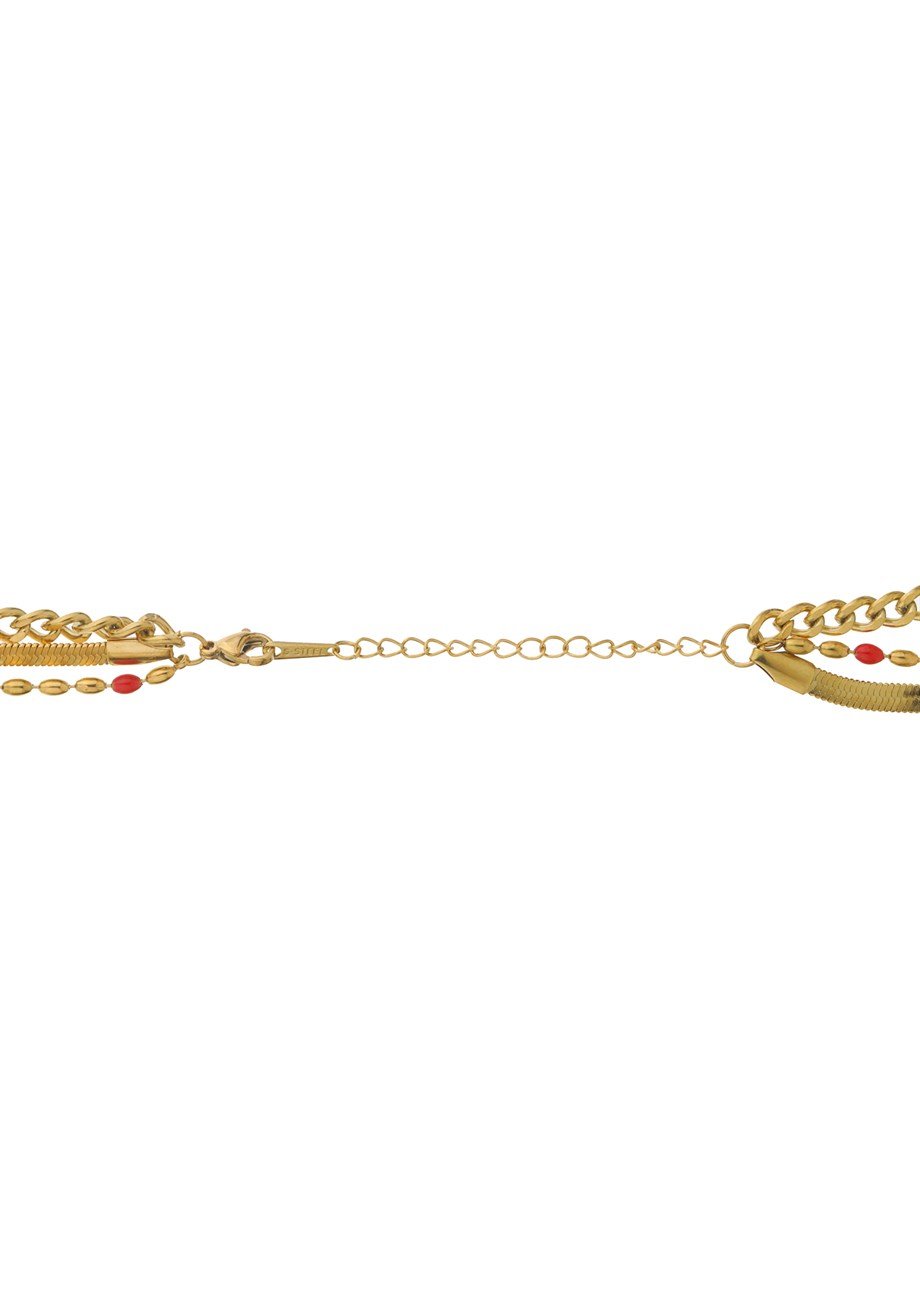 Gold Colored Chains Kolye