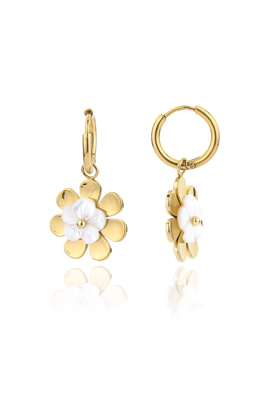 Gold Daisy Küpe 