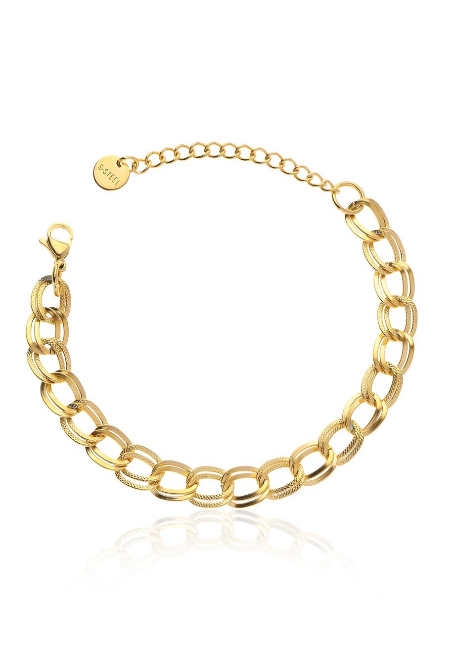 Gold Nested Ring Bileklik 