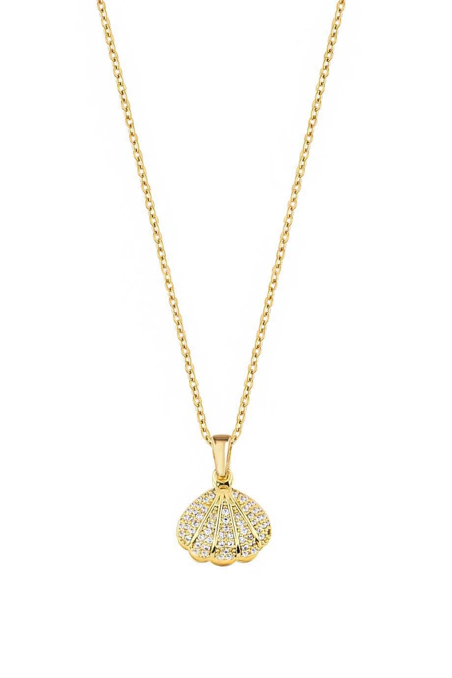 Gold Oyster Kolye