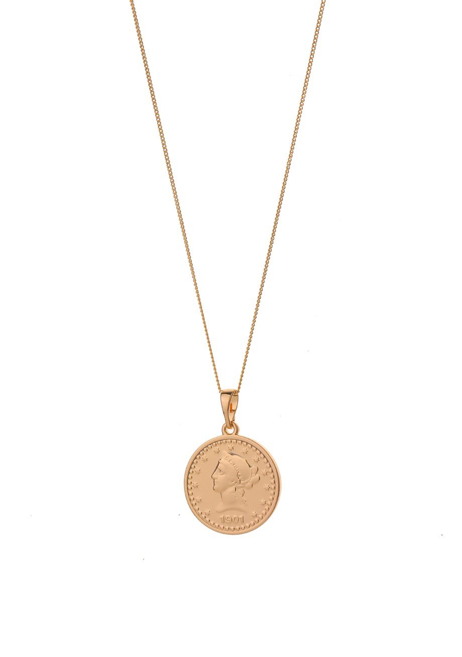 Gold-Rose Locket Kolye 