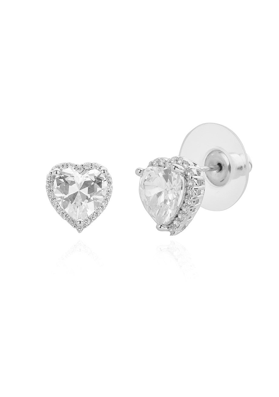 Heart Baget Kolye - Küpe Seti