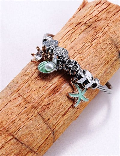 İnci Motifli Daniel Duff Pandora Bileklik