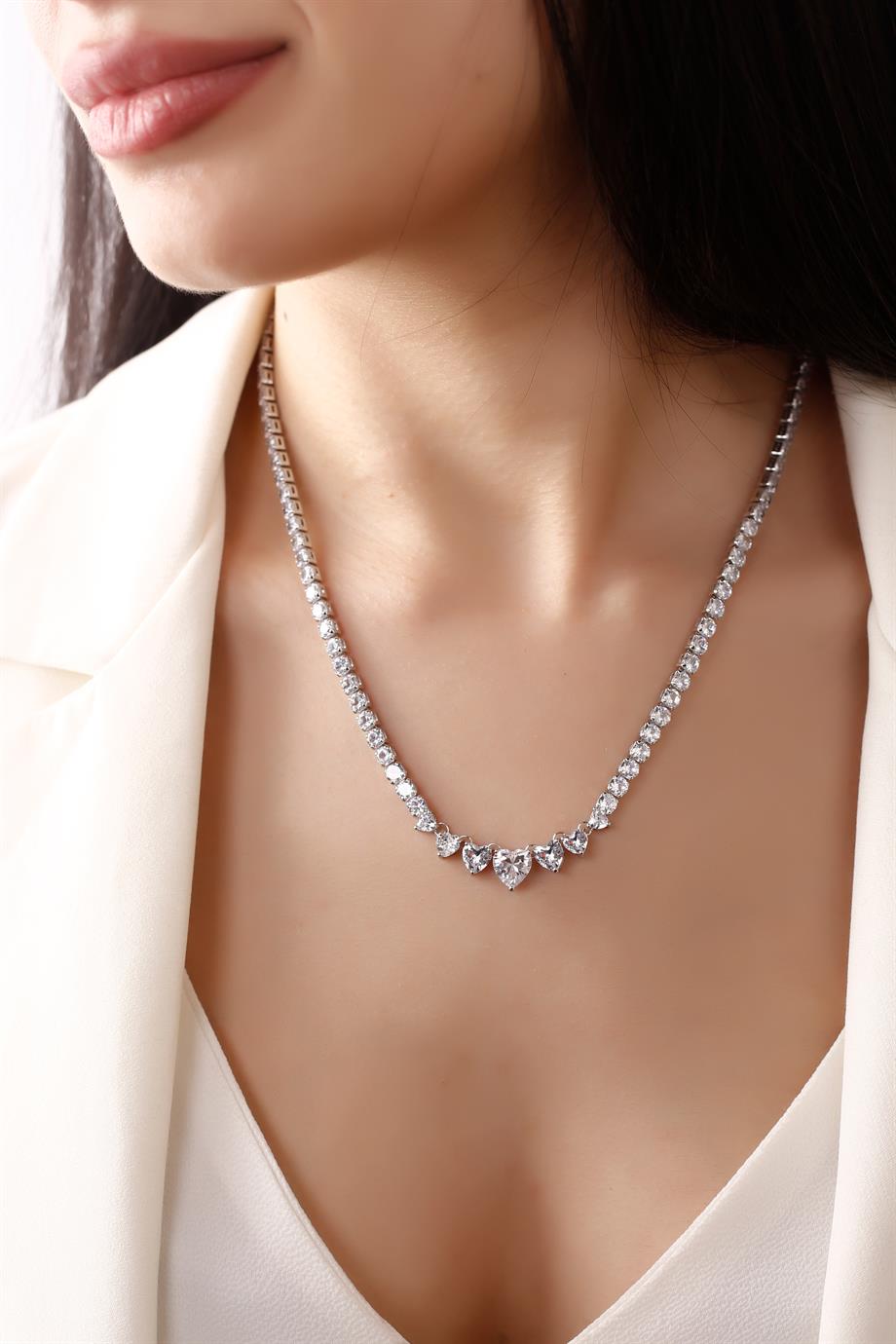 Kalp Döküm Su Yolu Kolye