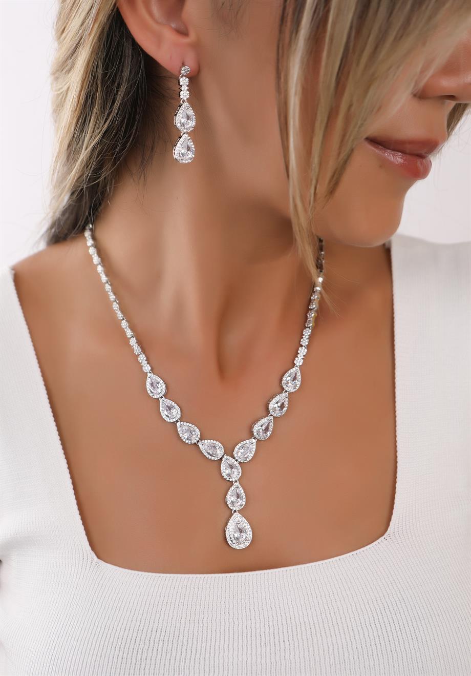 Light Leo Kolye - Küpe Set