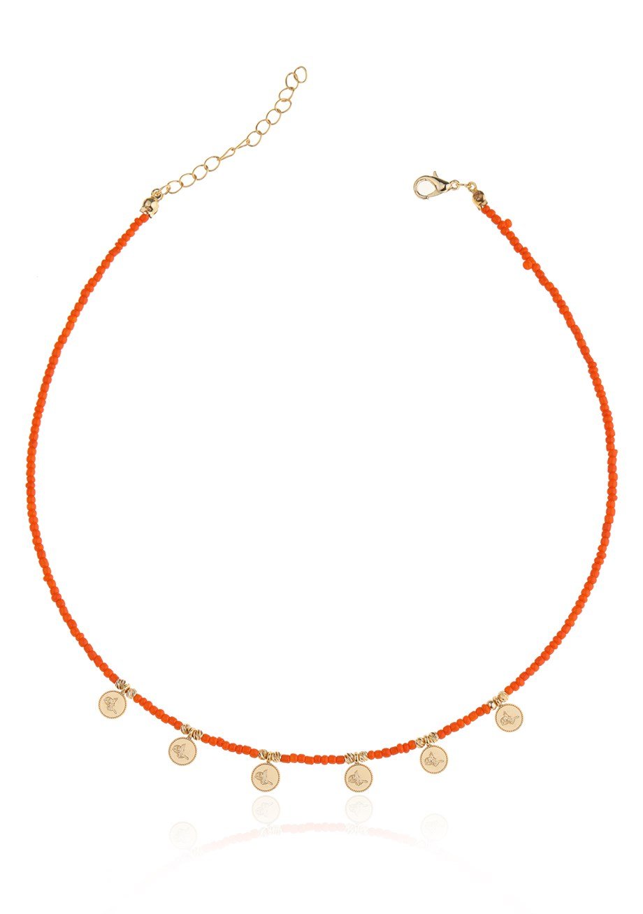 Orange Locket Kolye