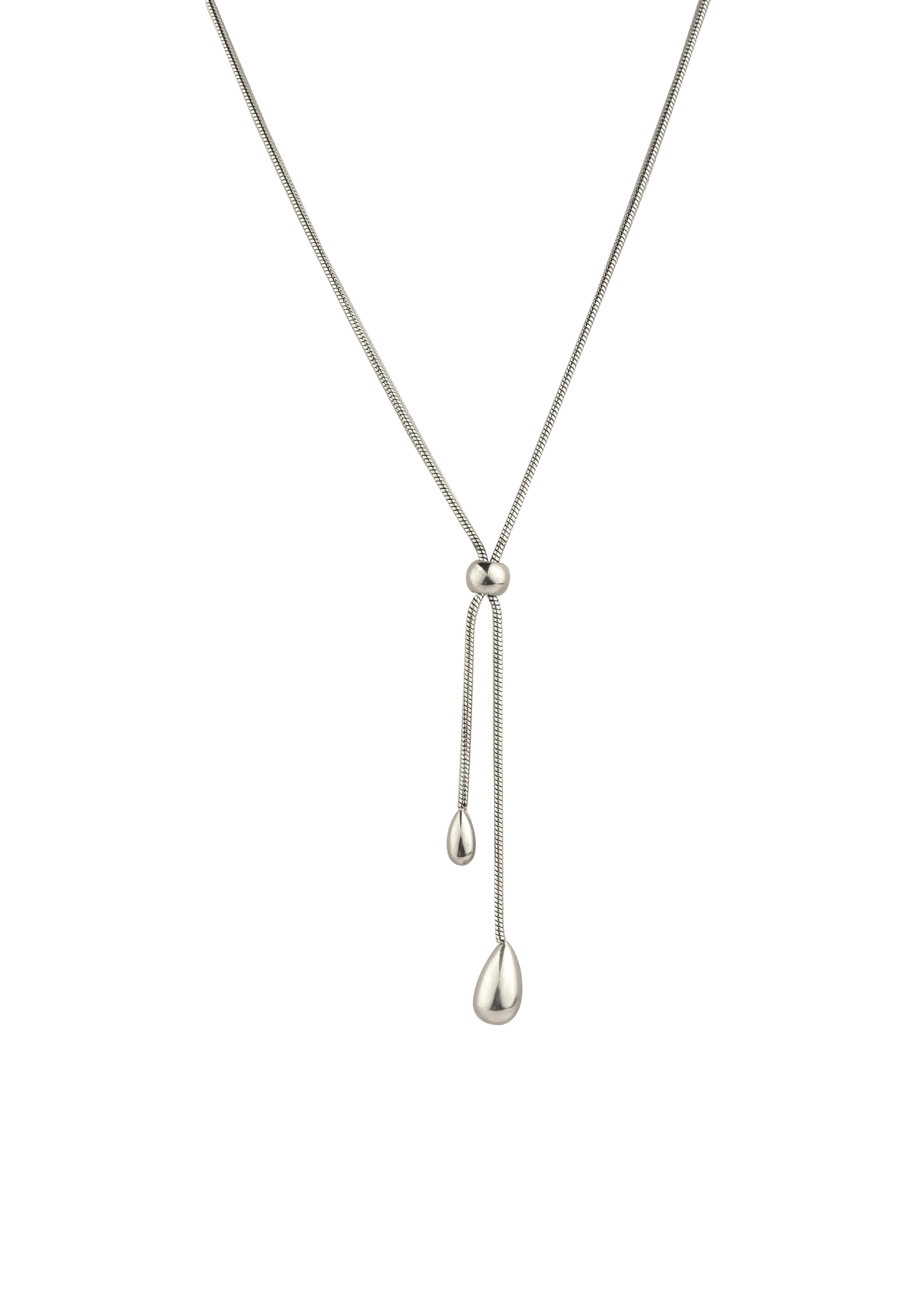 SİLVER CHEVHON KOLYE