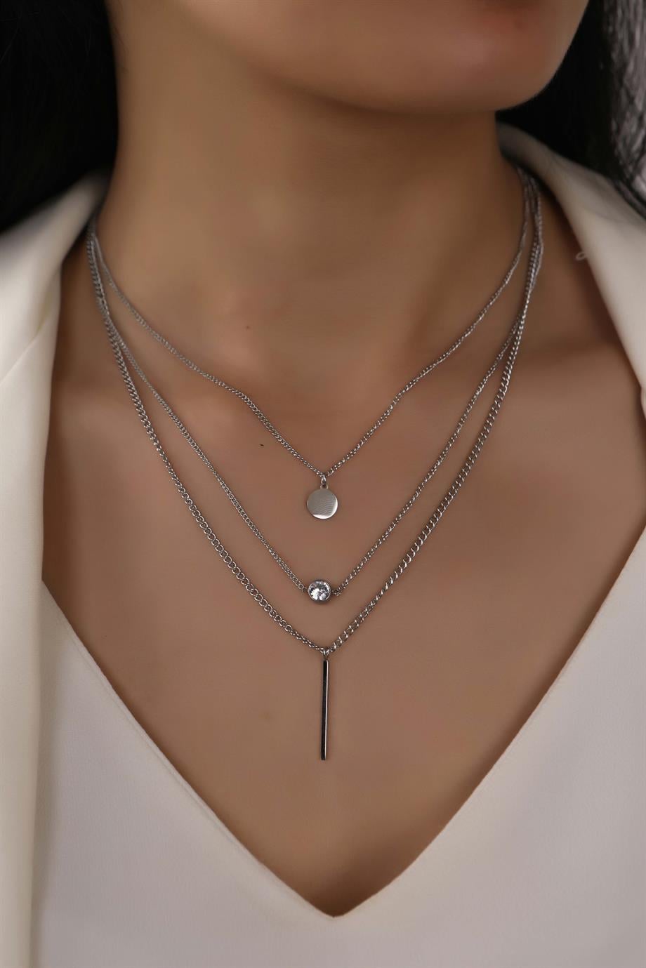 Silver Masterpiece 3'lü Kolye