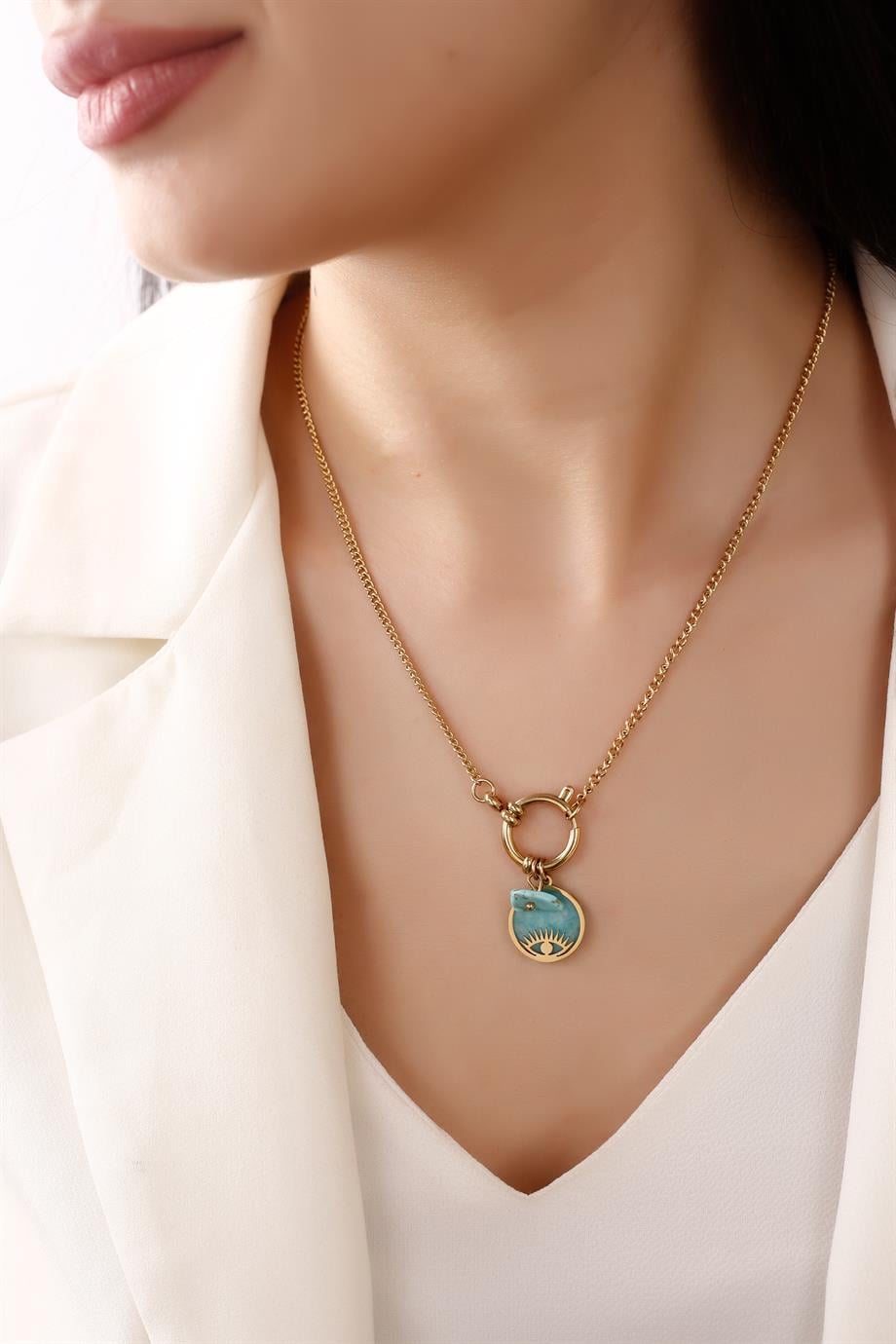 Sius  Turquoise Kolye