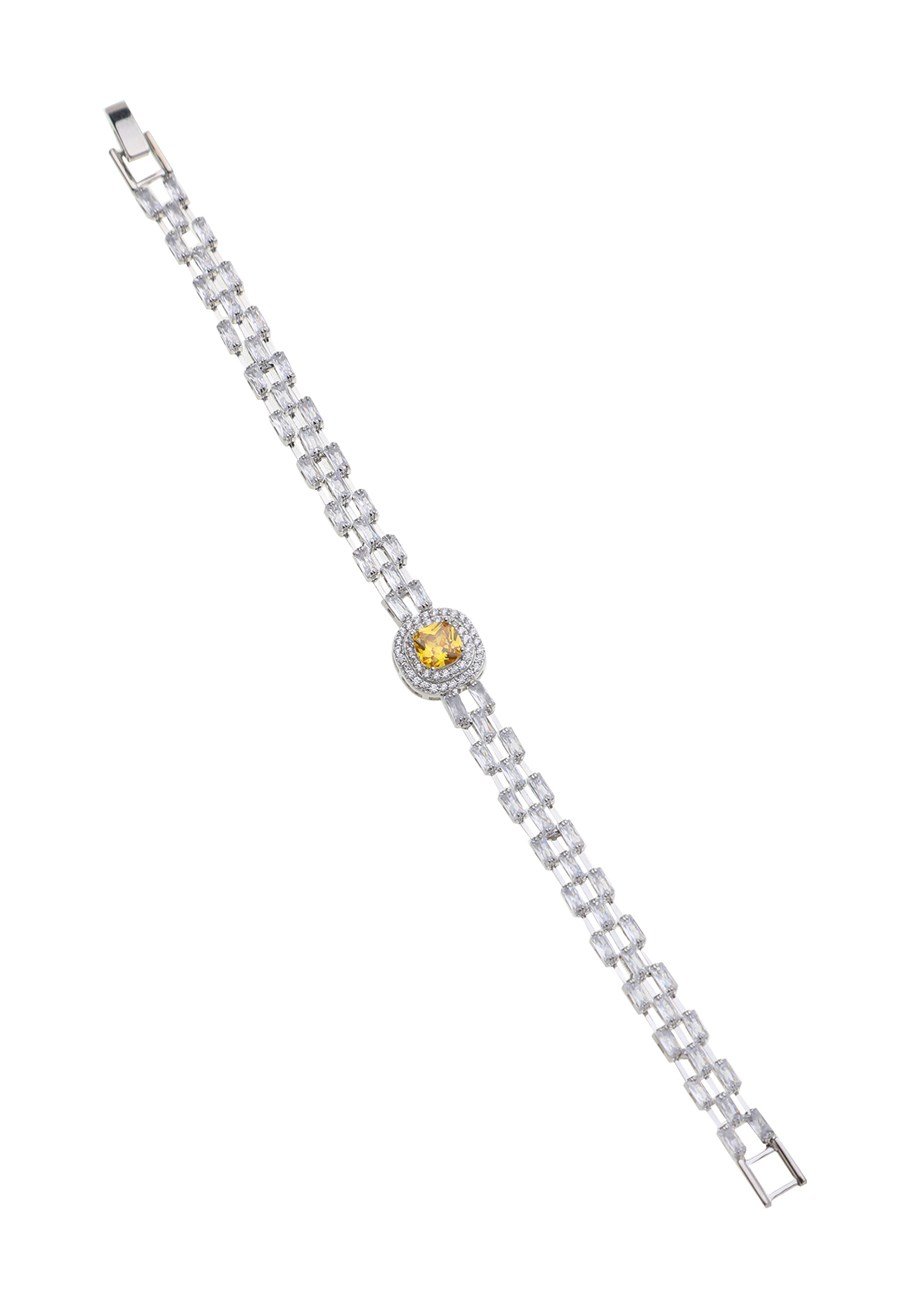 Yellow Baguette Su Yolu Bileklik