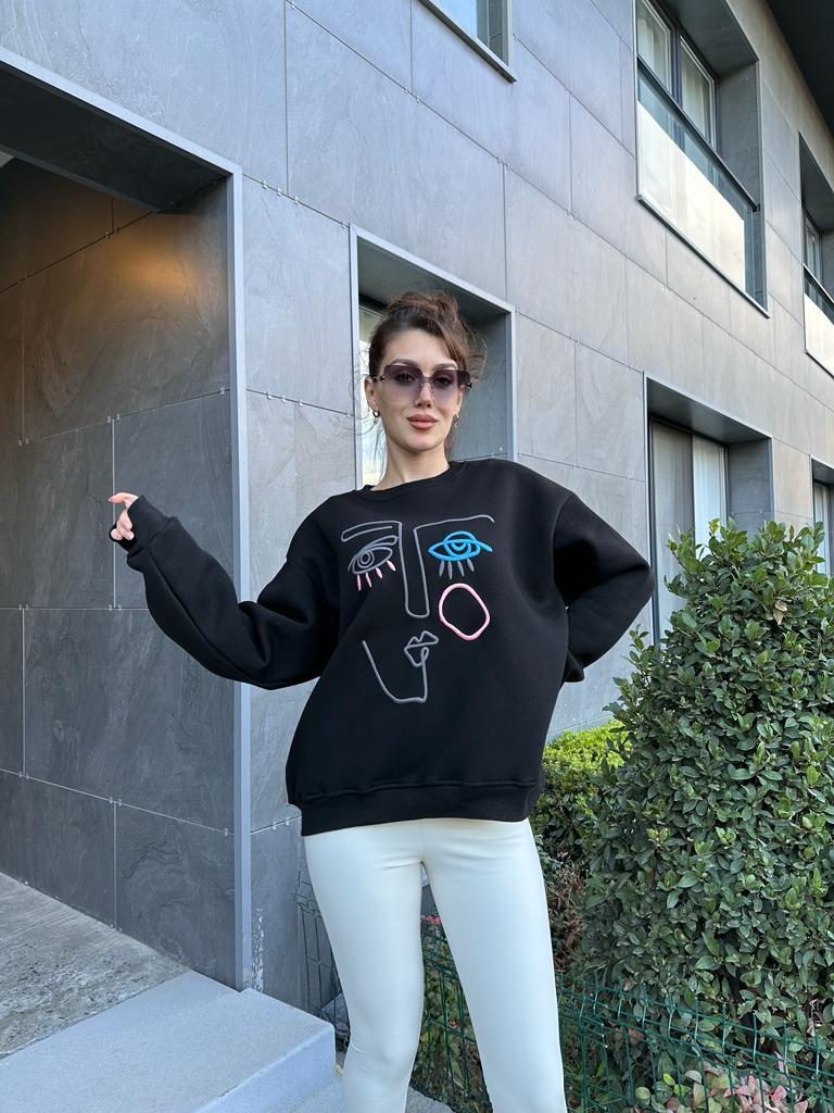 Art Nakışlı Sweat 1707455