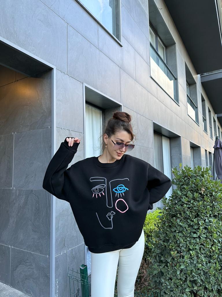 Art Nakışlı Sweat 1707455