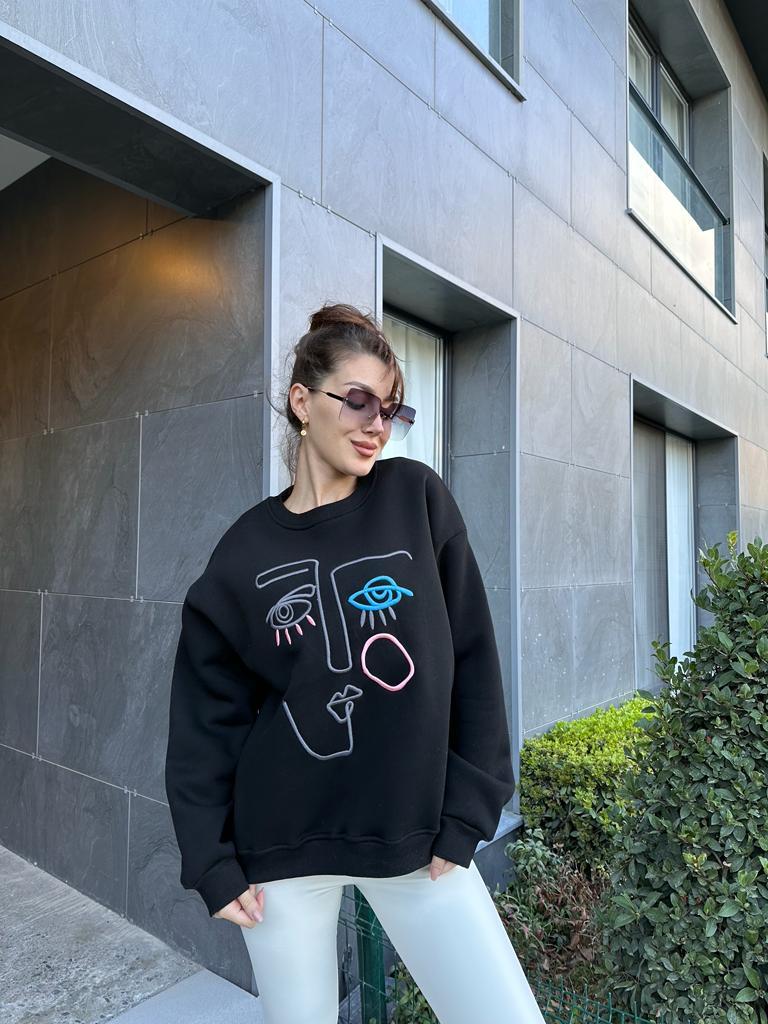 Art Nakışlı Sweat 1707455
