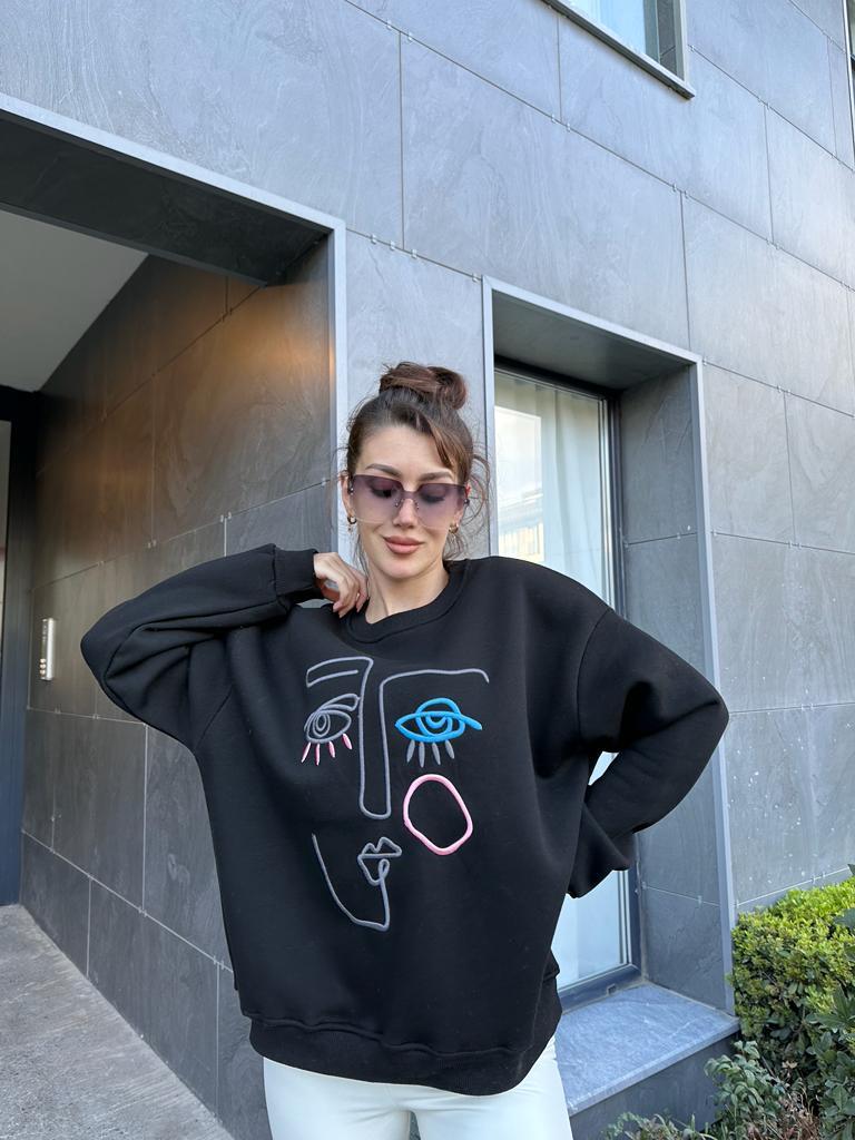 Art Nakışlı Sweat 1707455