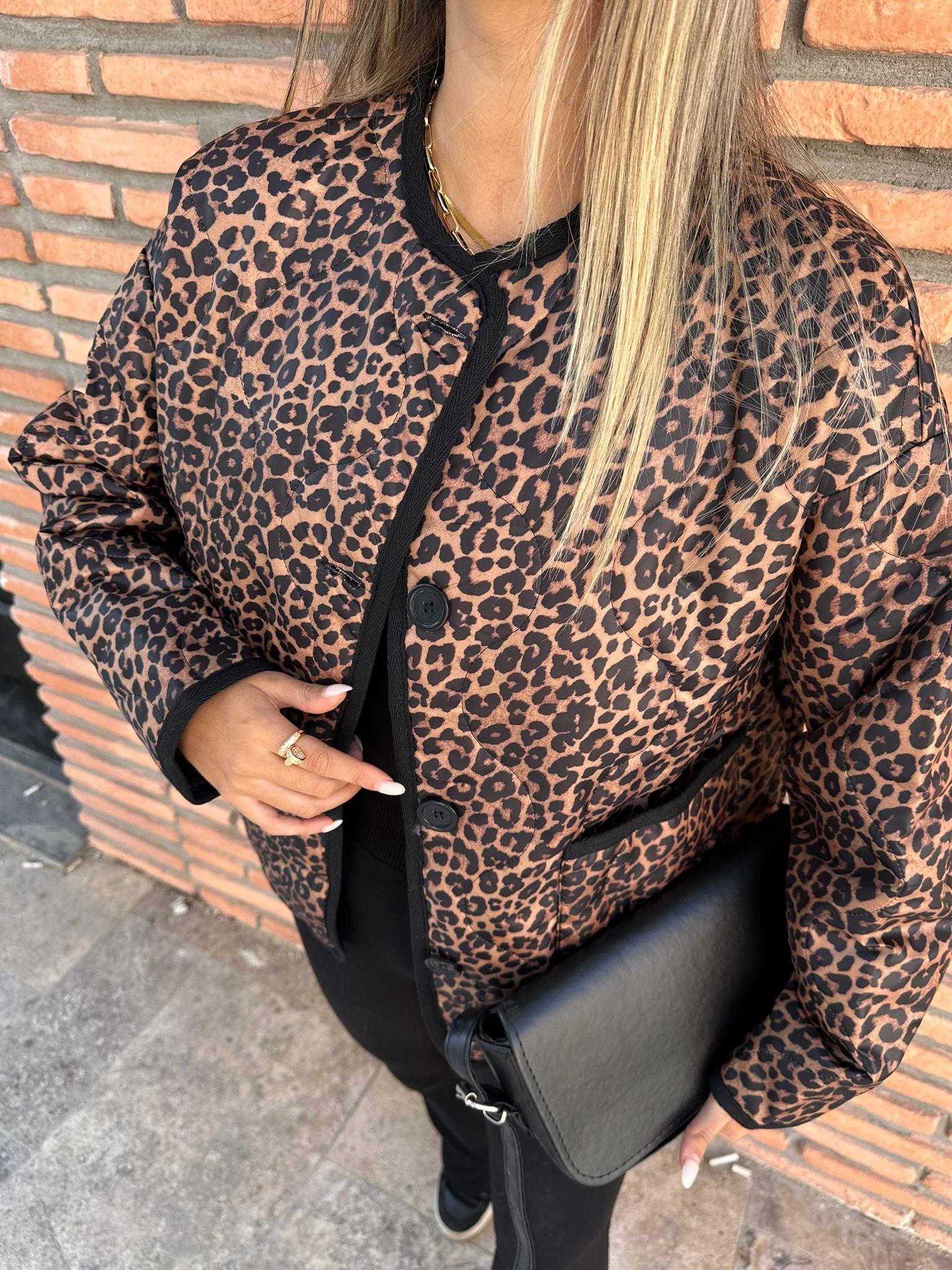 Astarlı Leopar Desen Bomber Mont mnt1019htf