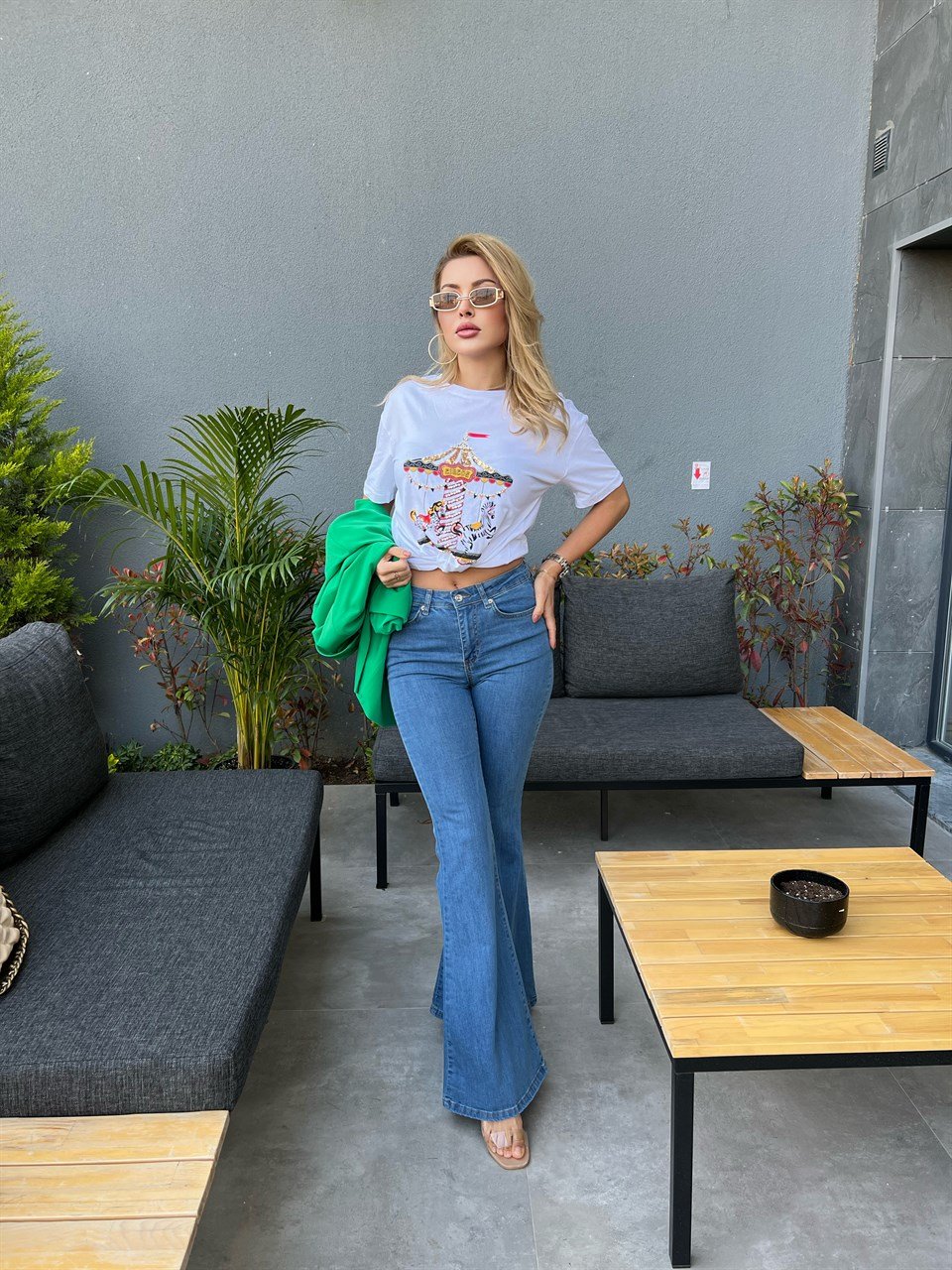 Atlı Karınca Beyaz T-shrt