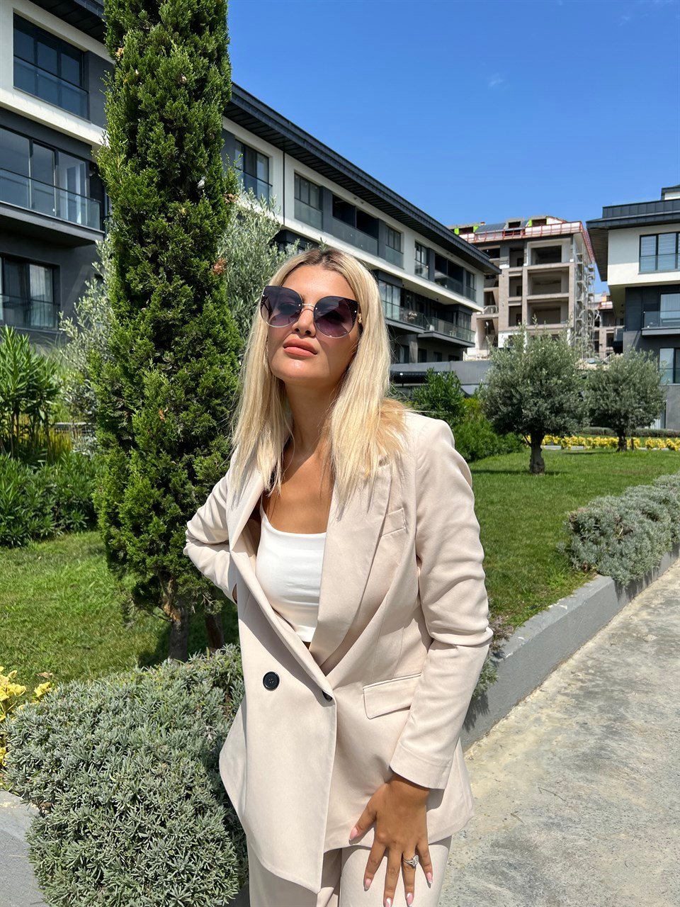 Bej Palazzo Klasik Takım