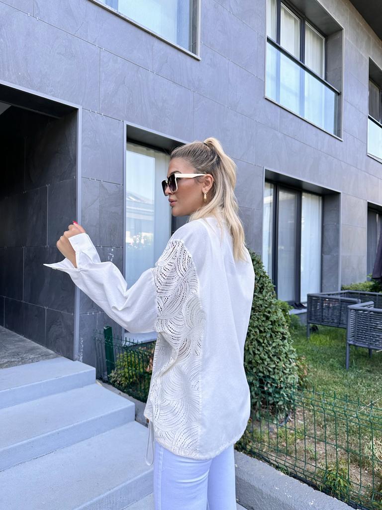 Bel Büzgülü Fisto Detay Mix Ceket  1707358