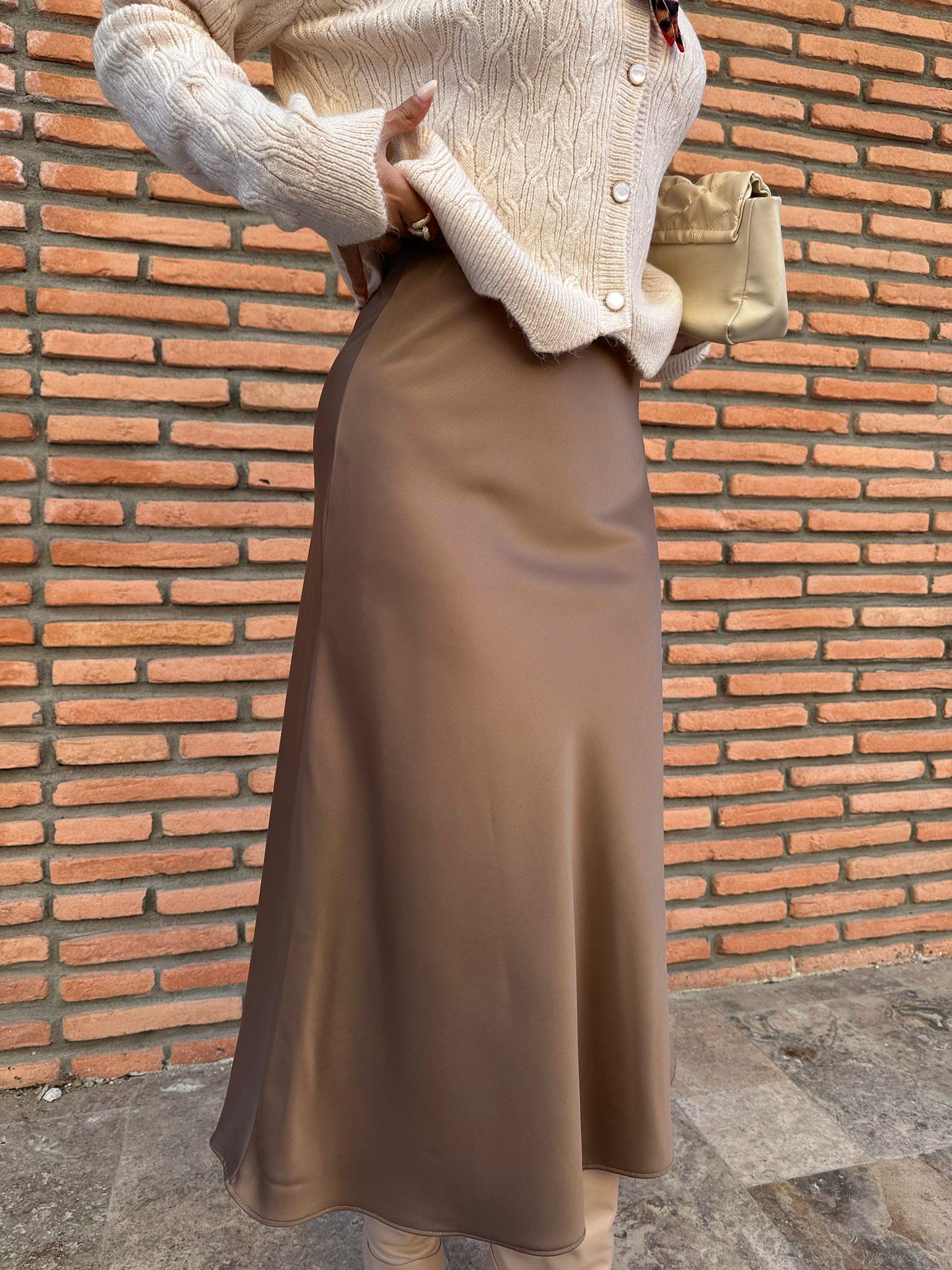 Beli Lastikli Vizon Saten Etek 070621215