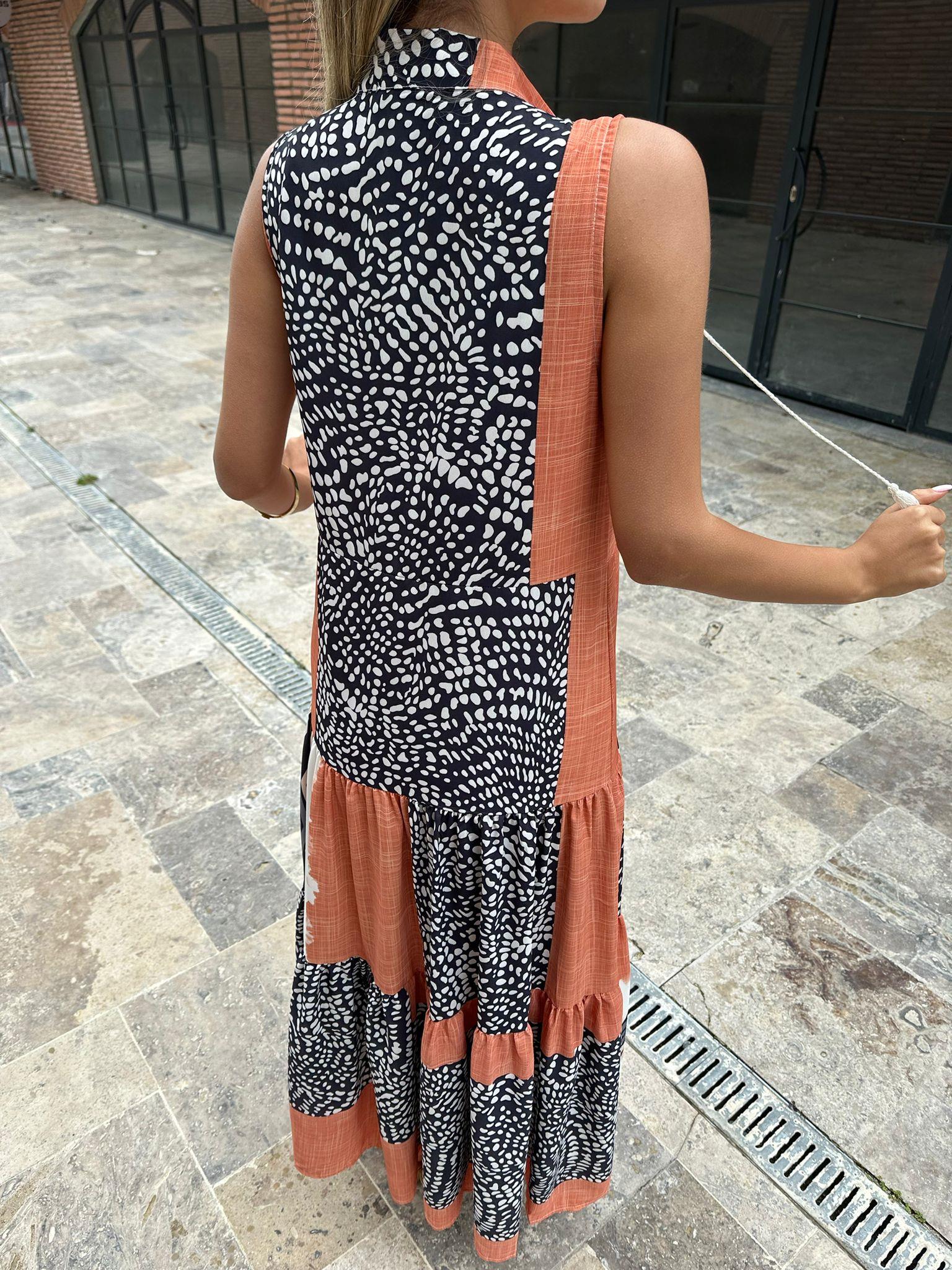 Bellua Desenli Elbise 07062141