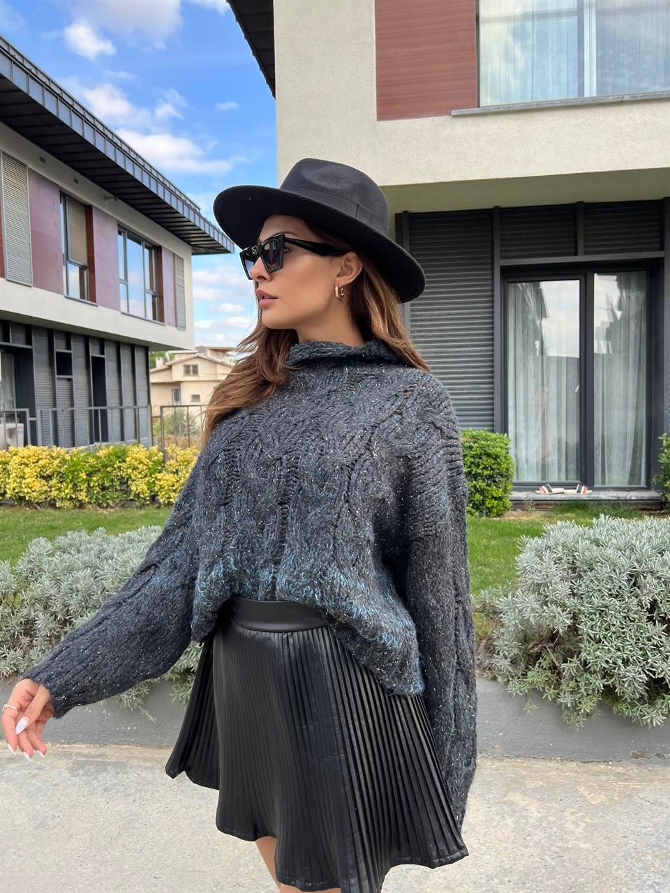 Bloom Füme Geçişli İthal Kazak
