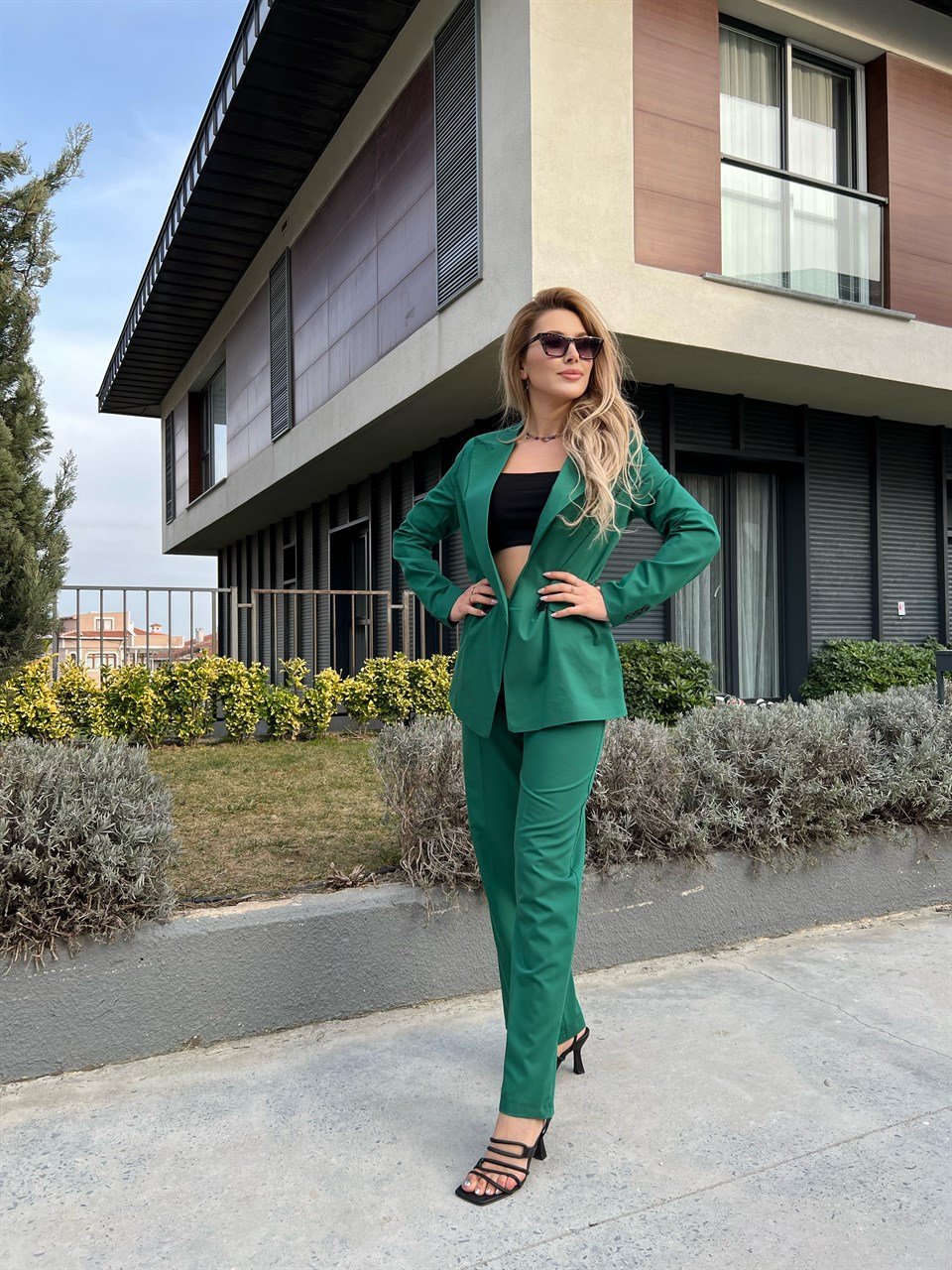 Çam Yeşili Palazzo Takım