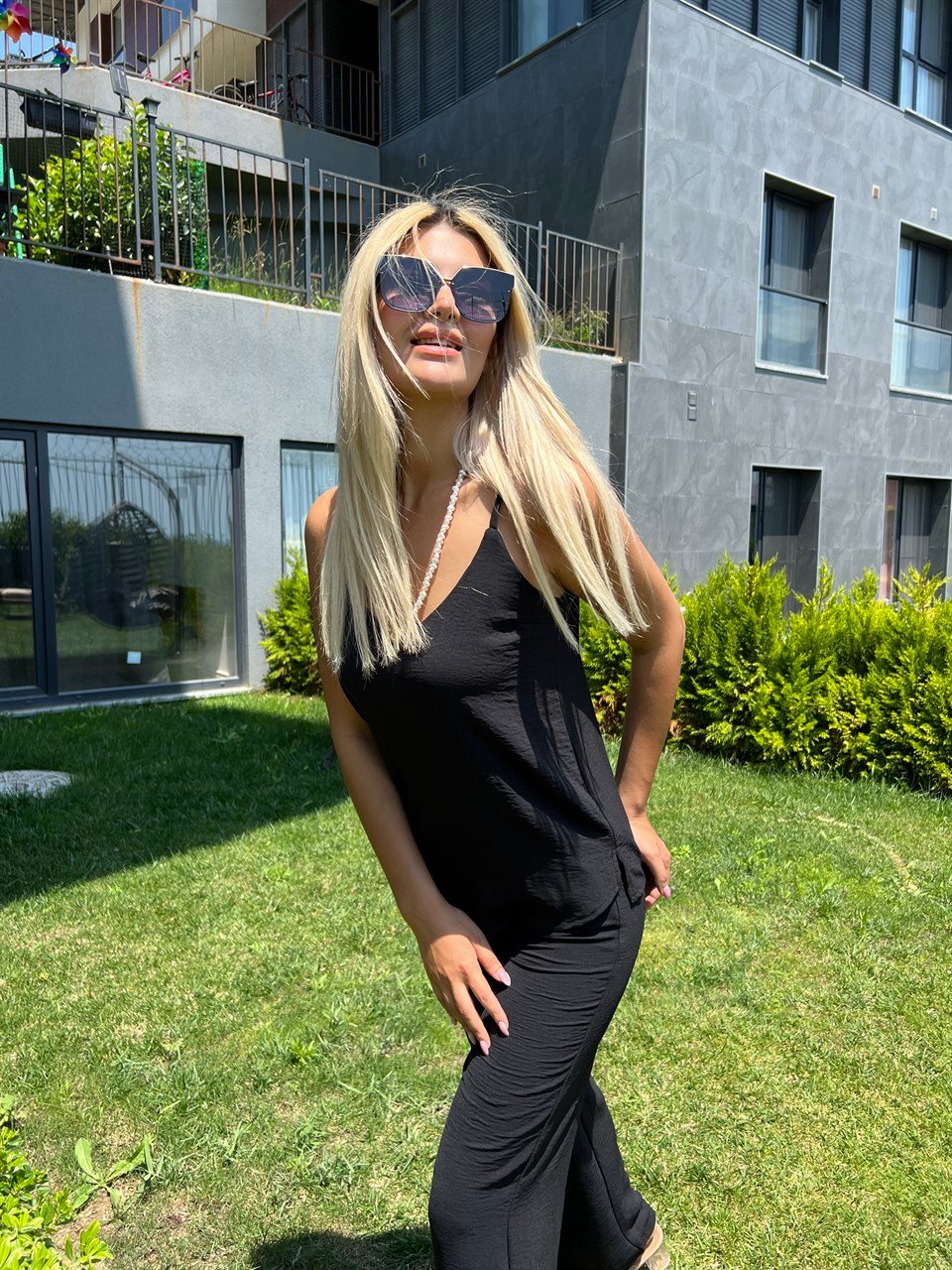 Cara İp Askı İkili Sİyah Takım