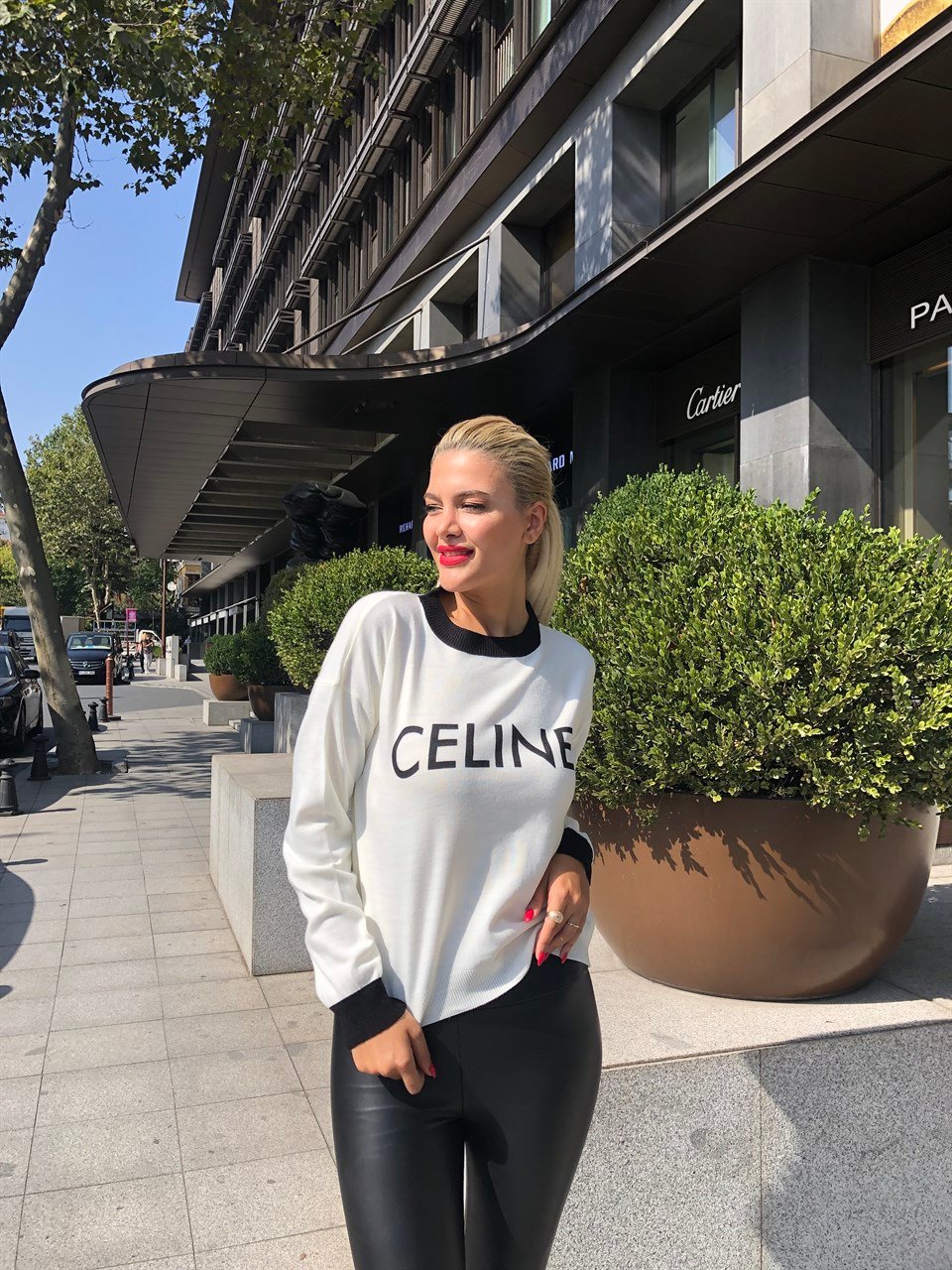 Celine Beyaz Triko