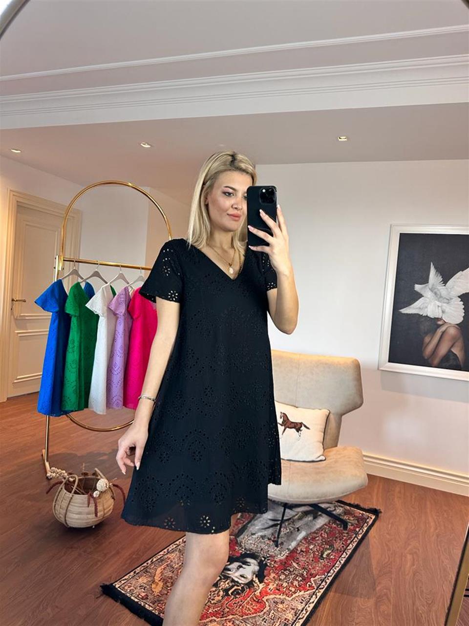 Emily Astarlı Fisto Elbise Siyah 1505234