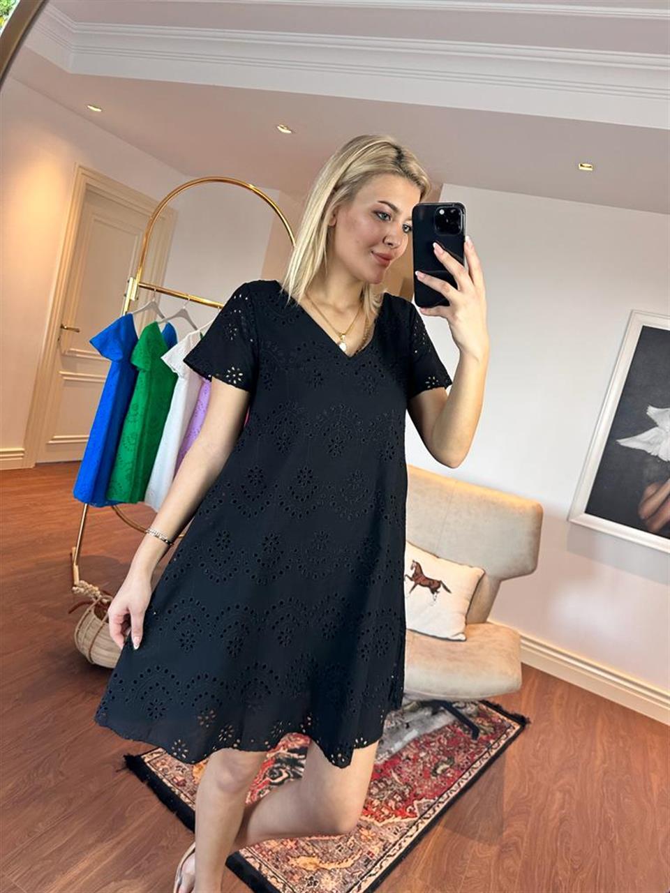 Emily Astarlı Fisto Elbise Siyah 1505234