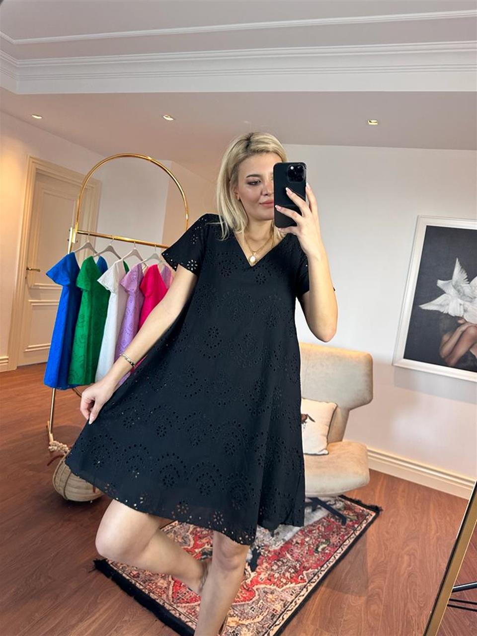 Emily Astarlı Fisto Elbise Siyah 1505234