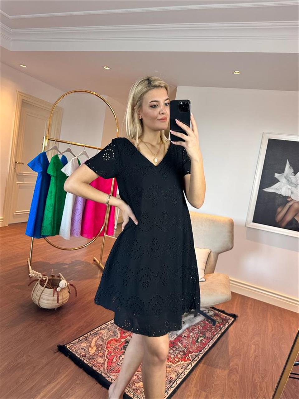 Emily Astarlı Fisto Elbise Siyah 1505234