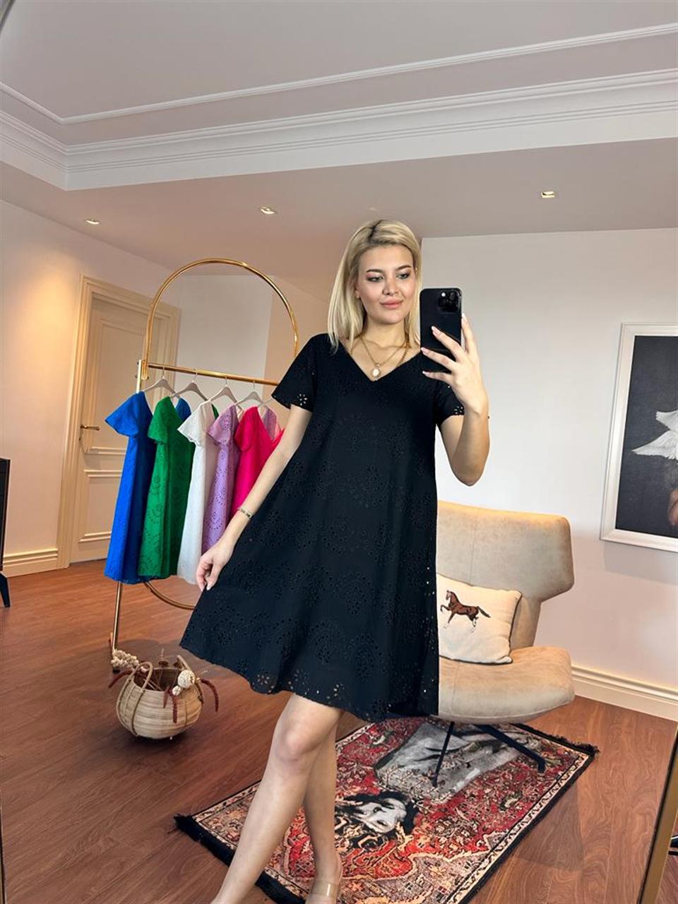Emily Astarlı Fisto Elbise Siyah 1505234
