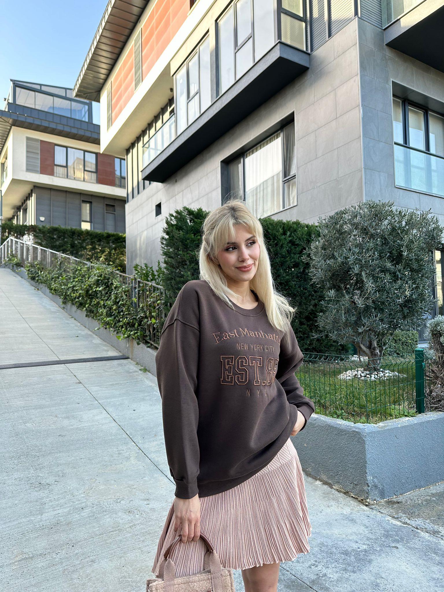 EST85 Kahverengi Sweat 17074100