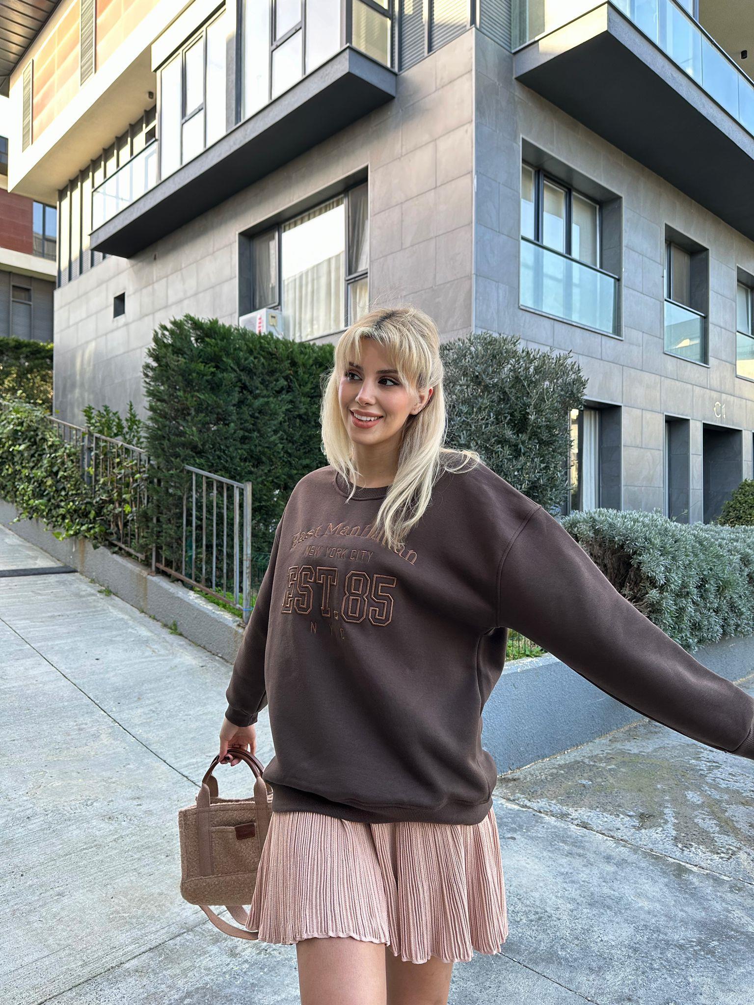 EST85 Kahverengi Sweat 17074100