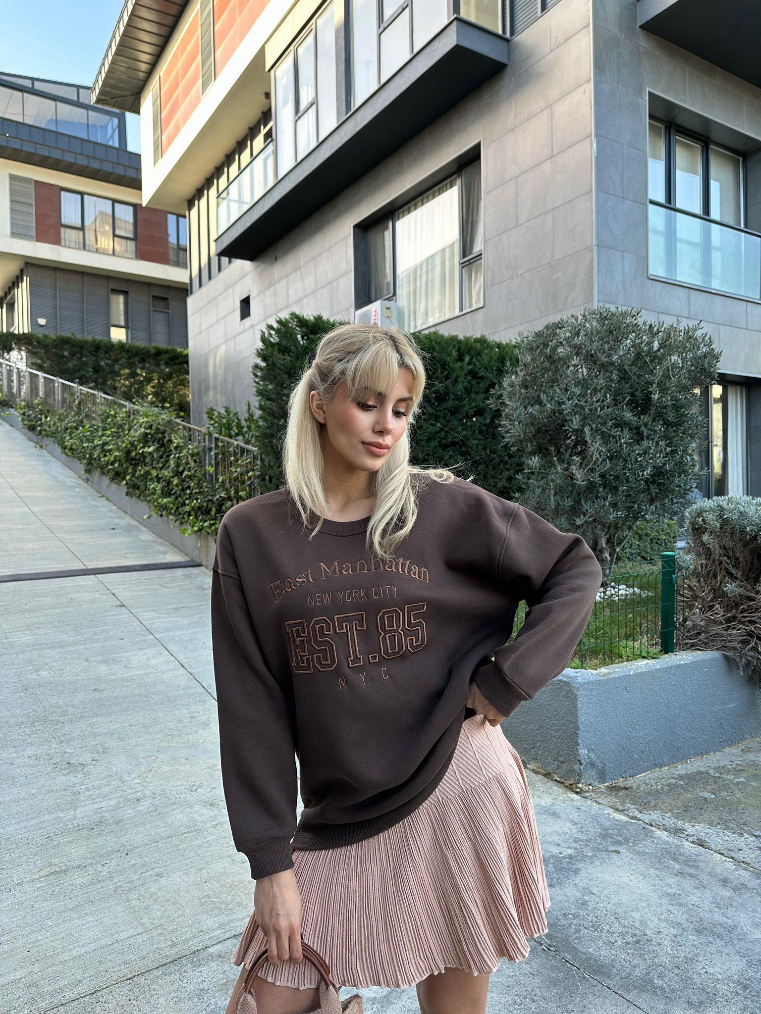 EST85 Kahverengi Sweat 17074100