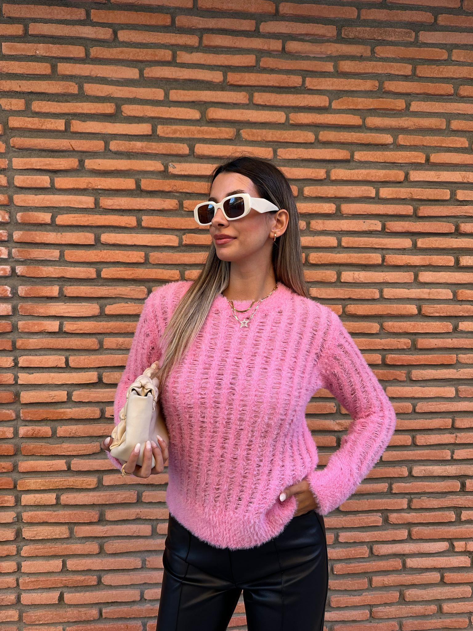 Estela Pembe Triko Kazak kzk1021bndt