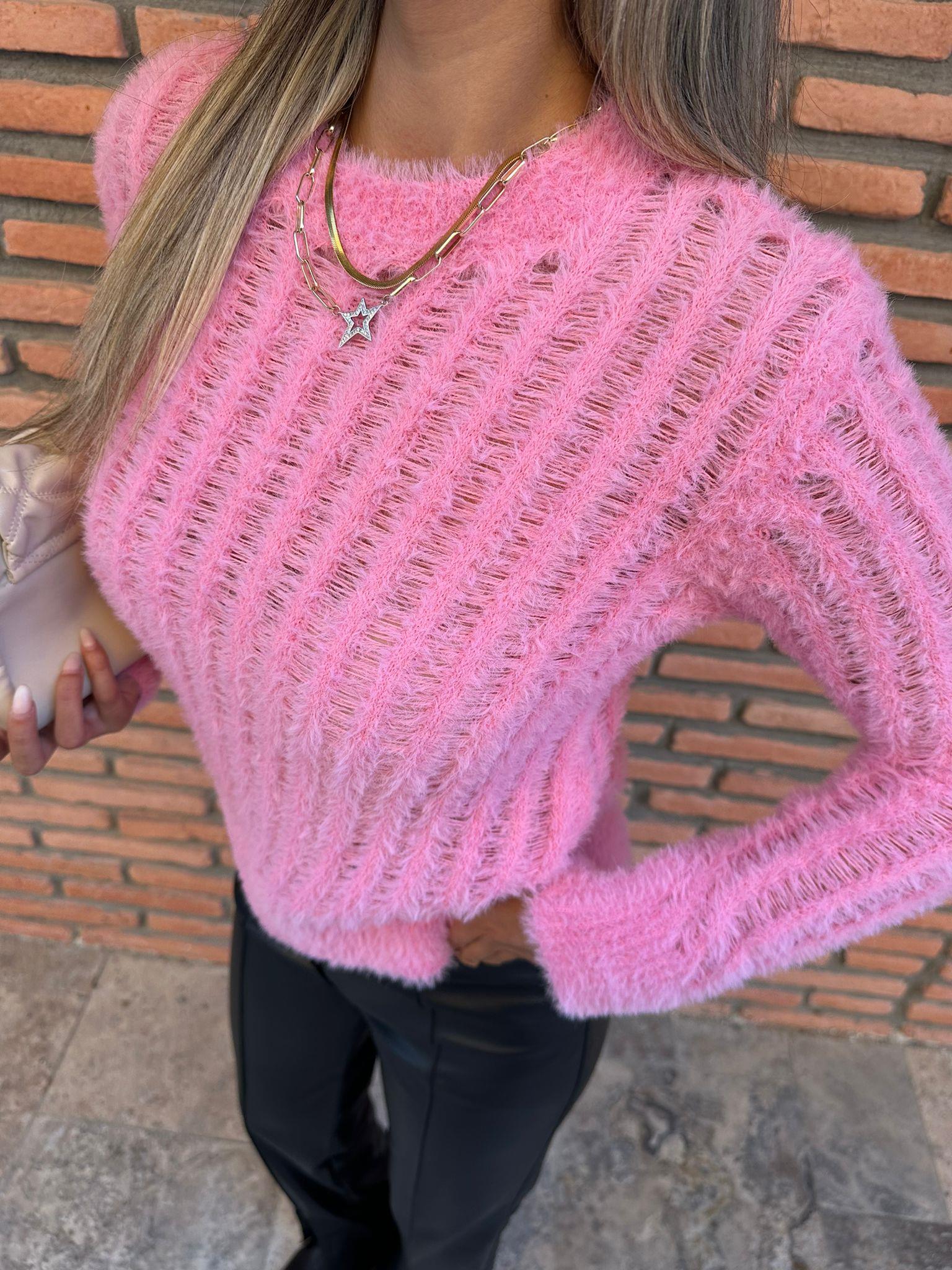 Estela Pembe Triko Kazak kzk1021bndt