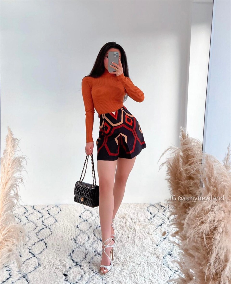Etnik Desen Marka Model Beli Lastikli Şort